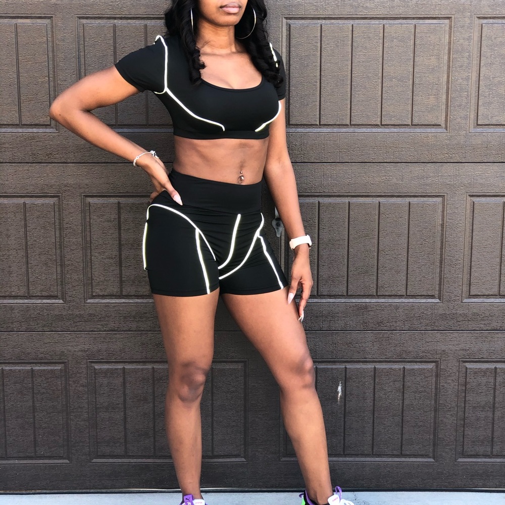 Reflective Active Wear Set